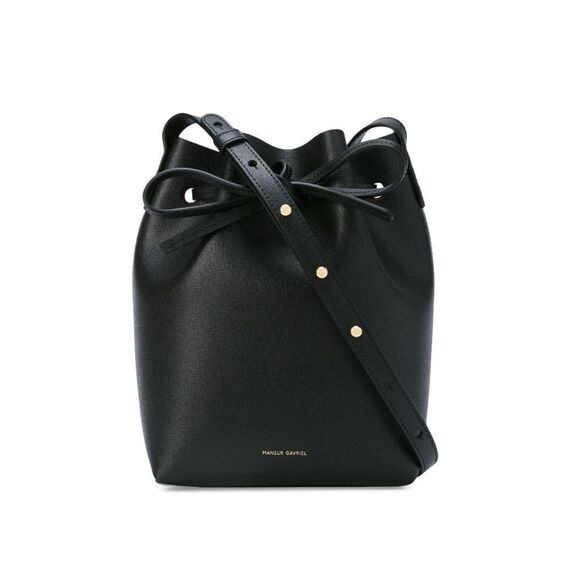 Mansur Gavriel Black Flamma mini bucket Bag - Picture 1 of 15